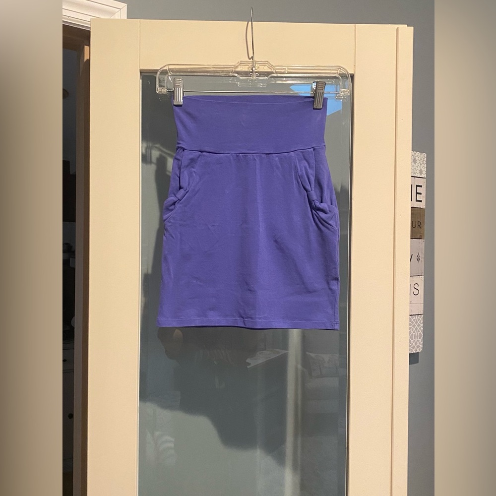 💜🎀Lavender High-waisted Mini Skirt with Bow Pockets